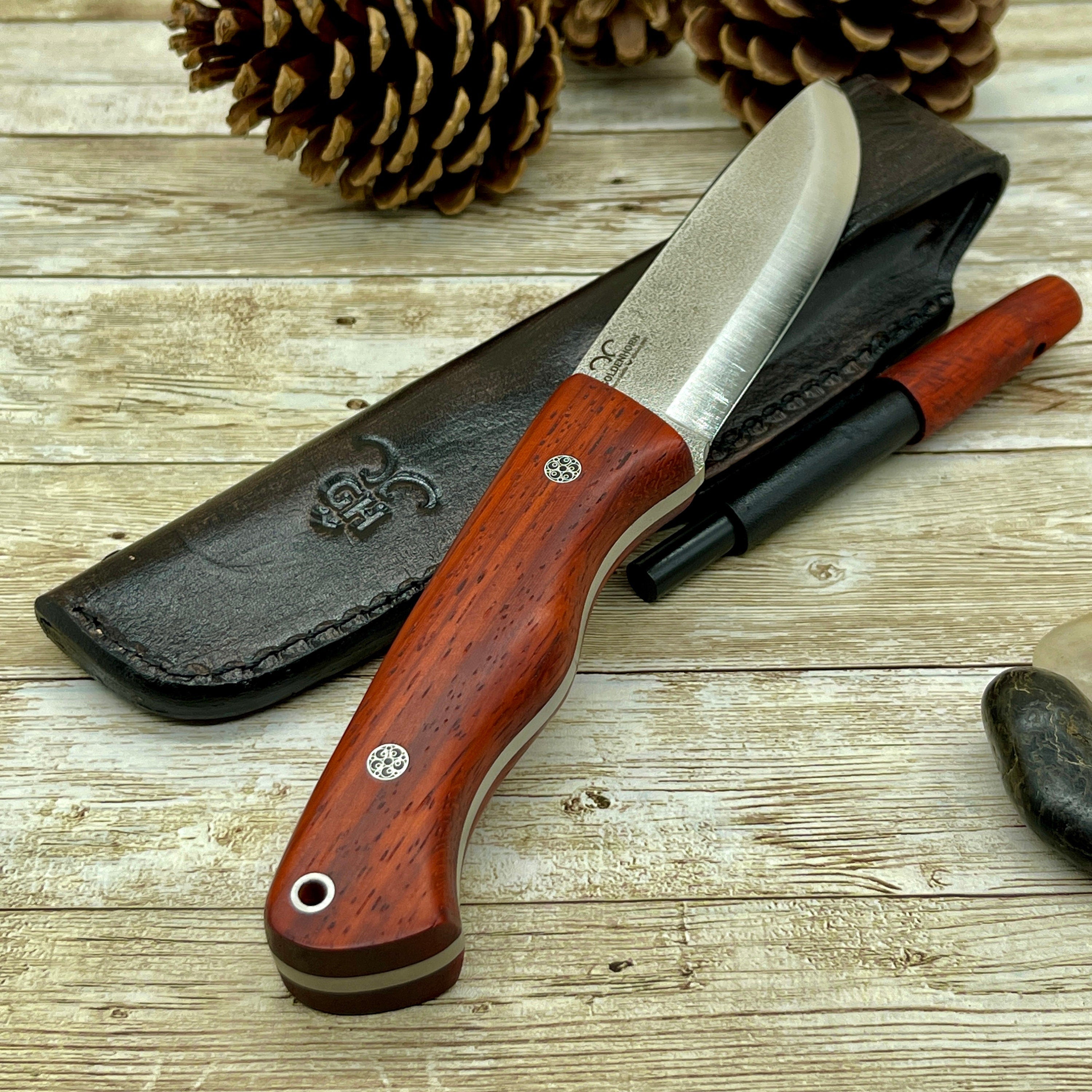Skinner Knife With Gut Hook, Skinning Knife N690 Bohler Steel, Skinner With  Sheath, Gut Hook Blades, Hunter Knife, Camper Knife 