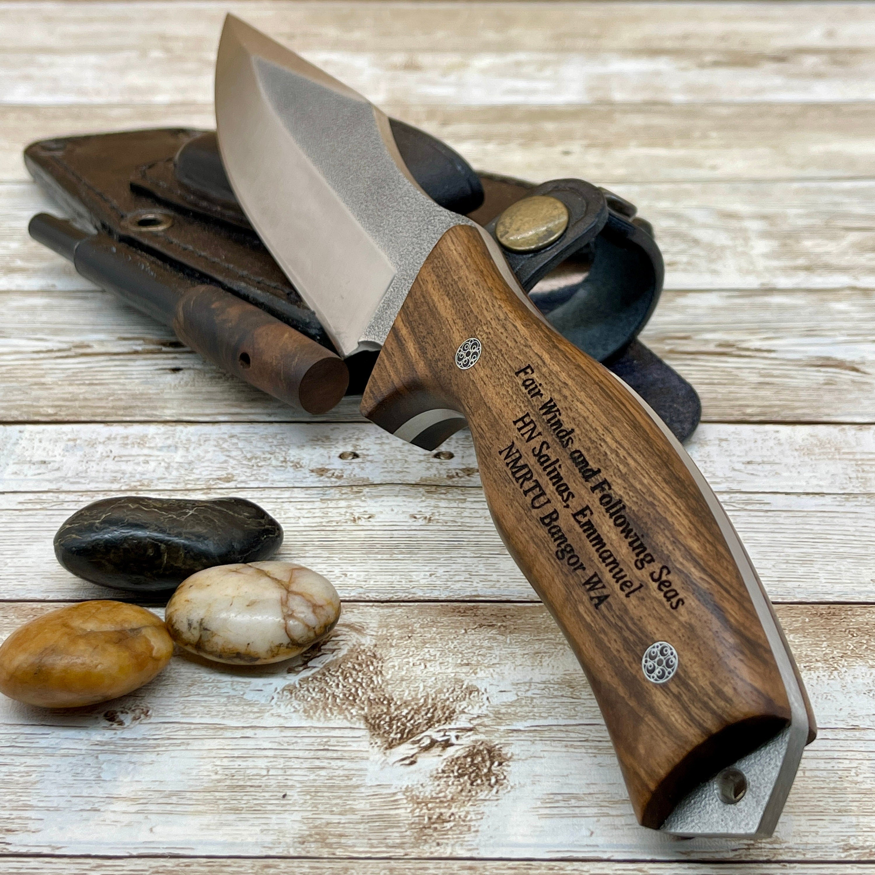 Personalized CHEFS KNIFE & SHEATH Chef Knive Custom Engraved